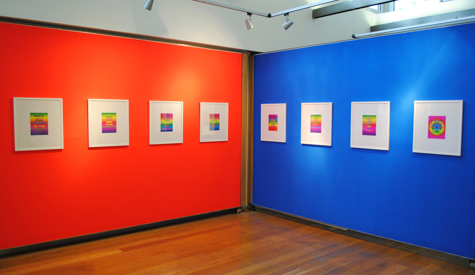 David McDiarmid exhibition installation view, Fashion Space Gallery